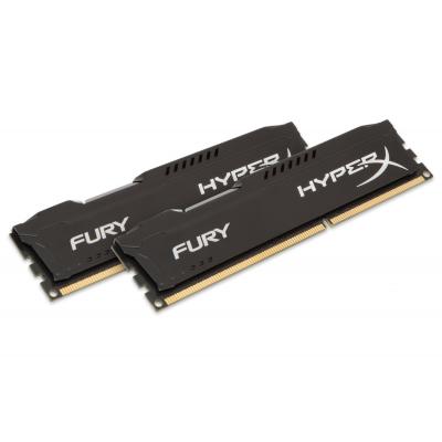 Модуль памяти для компьютера 16Gb DDR3 1600M Hz HyperX Fury Black (2x8GB) Kingston (HX316C10FBK2/16)