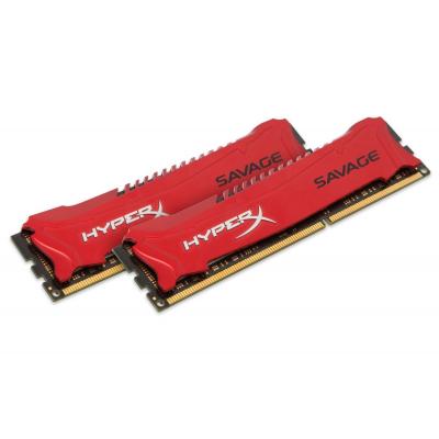 Модуль памяти для компьютера DDR3 16GB (2x8Gb) 1600 MHz HyperX Savage Kingston (HX316C9SRK2/16)