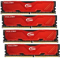 Модуль памяти для компьютера DDR4 32GB (4x8GB) 2666 MHz Vulcan Red Team (TLRED432G2666HC15AQC01)