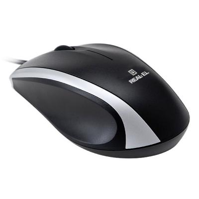 Мышка REAL-EL RM-280, USB, black