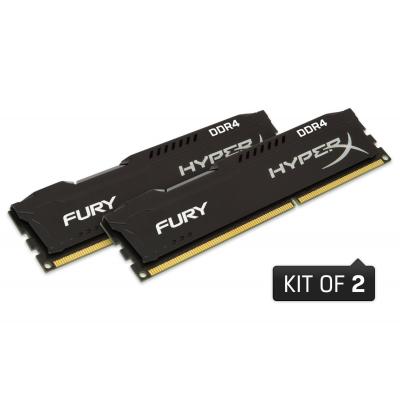 Модуль памяти для компьютера DDR4 16GB (2x8GB) 2133 MHz Fury Black Kingston (HX421C14FBK2/16)