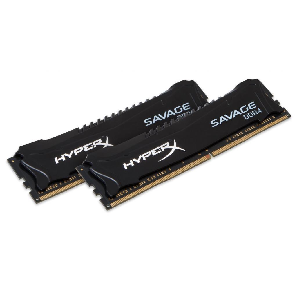 Модуль памяти для компьютера DDR4 16GB (2x8GB) 2400 MHz HyperX Savage Black Kingston (HX424C12SBK2/1