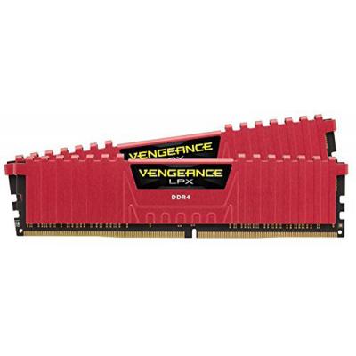 Модуль памяти для компьютера DDR4 16GB (2x8GB) 2666 MHz Vengeance LPX Red CORSAIR (CMK16GX4M2A2666C1