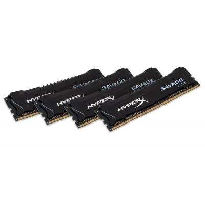 Модуль памяти для компьютера DDR4 32GB (4x8GB) 2400 MHz Savage Blak Kingston (HX424C12SB2K4/32)