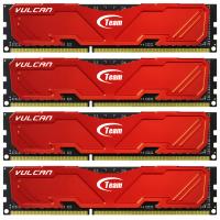 Модуль памяти для компьютера DDR3 32GB (4x8GB) 2133 MHz Vulcan Red Team (TLRED332G2133HC10QQC01)