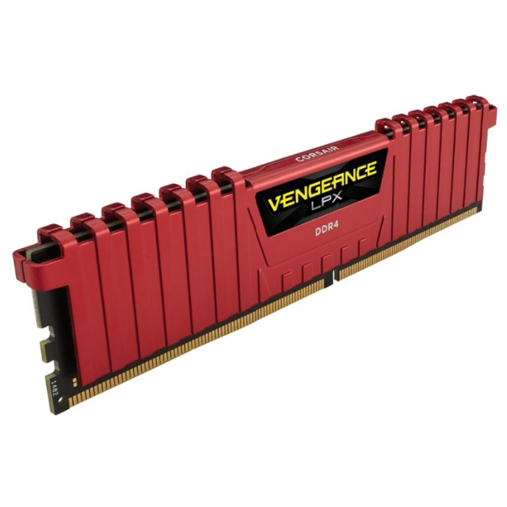 Модуль памяти для компьютера DDR4 8GB 2400 MHz Vengeance LPX Red CORSAIR (CMK8GX4M1A2400C16R)