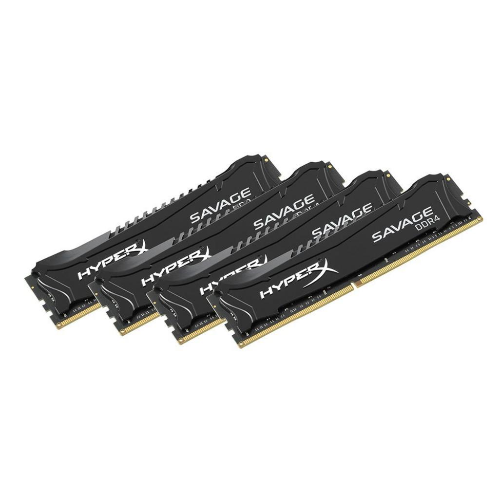 Модуль памяти для компьютера DDR4 32GB (4x8GB) 2666 MHz HyperX Savage BLACK Kingston (HX426C13SB2K4/