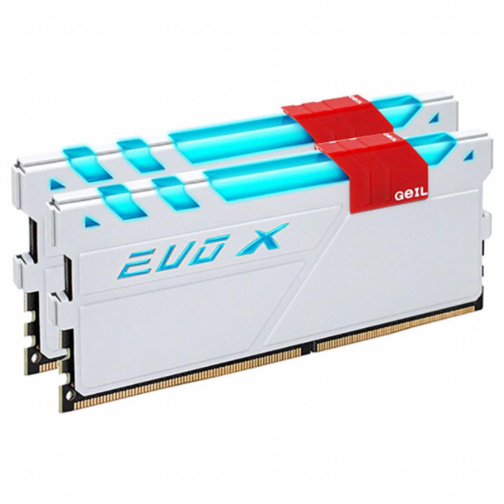 Модуль памяти для компьютера DDR4 16GB (2x8GB) 2400 MHz EVO X White GEIL (GEXW416GB2400C16DC)