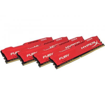 Модуль памяти для компьютера DDR4 32GB (4x8GB) 2133 MHz HyperX FURY Red Kingston (HX421C14FR2K4/32)