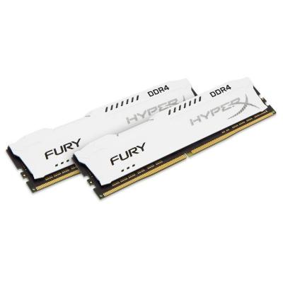 Модуль памяти для компьютера DDR4 16GB (2x8GB) 2666 MHz HyperX Fury White Kingston (HX426C16FW2K2/16