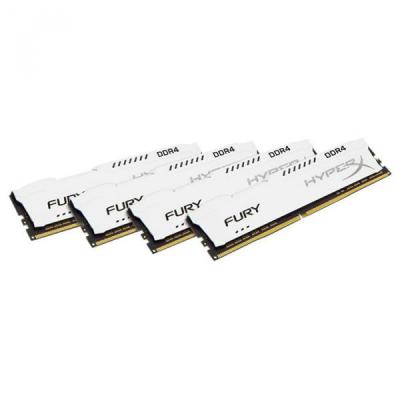 Модуль памяти для компьютера DDR4 32GB (4x8GB) 2666 MHz HyperX FURY White Kingston (HX426C16FW2K4/32