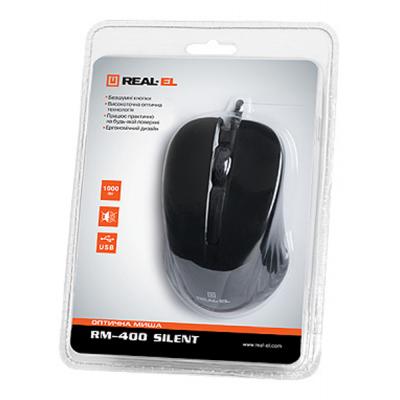 Клавиатуры и мышки RM-400 Silent, USB, black