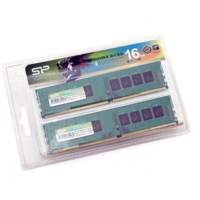Модуль памяти для компьютера DDR4 16GB (2x8GB) 2133 MHz Silicon Power (SP016GBLFU213N22)