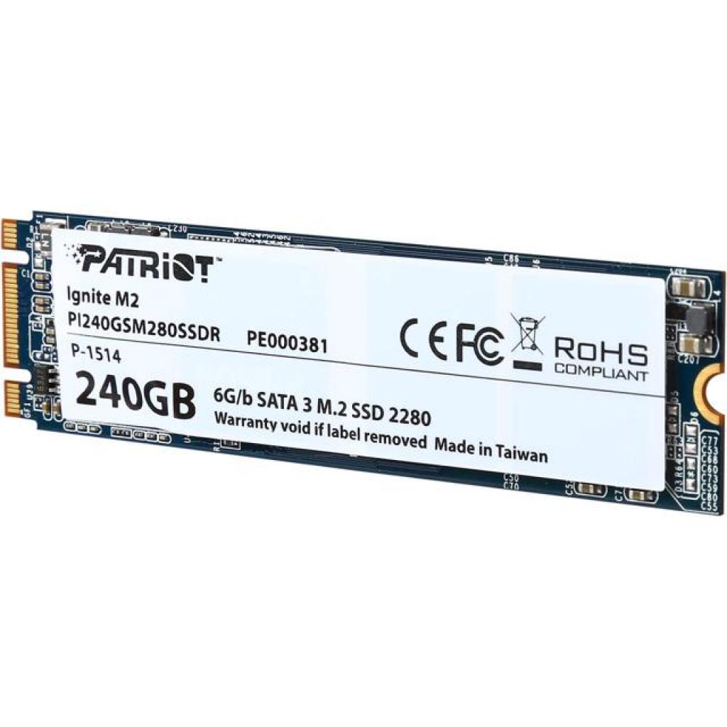 Накопитель SSD M.2 2280 240GB Patriot (PI240GSM280SSDR)