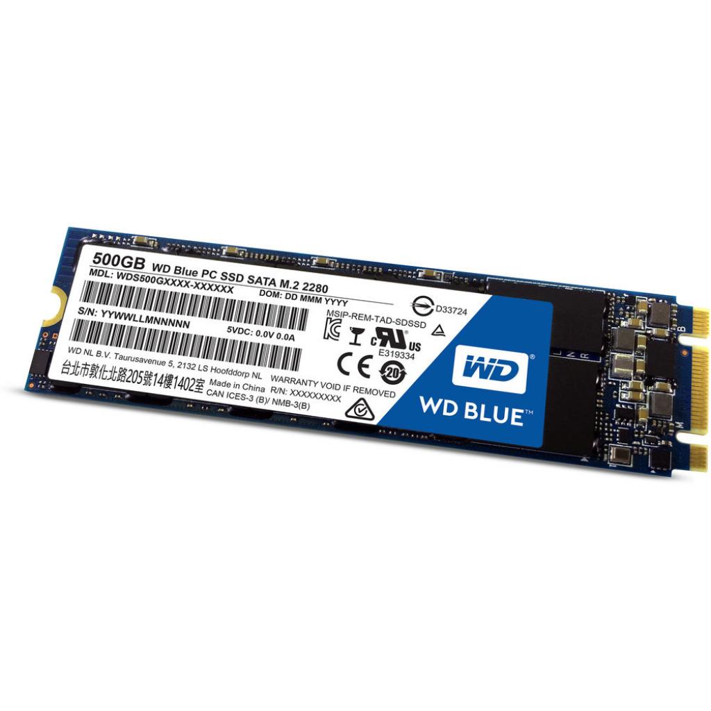 Накопитель SSD M.2 2280 500GB Western Digital (WDS500G1B0B)