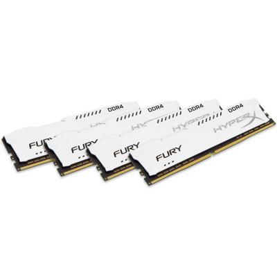 Модуль памяти для компьютера DDR4 64GB (4x16GB) 2400 MHz HyperX FURY White Kingston (HX424C15FWK4/64